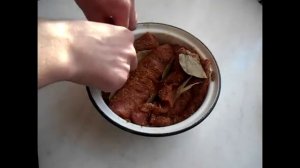 Бастурма из свинины! Мясо к пиву.
