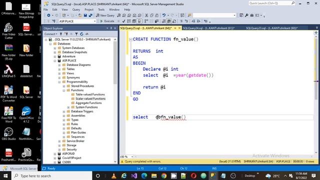 Scalar -Valued functions- 1 in SQL Server||SQLSERVER||SQLISEASY #sqlserver #functions #sql #functio