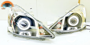 Toyota Allion тюнинг комплект фар светодиодный. Фары с линзой для Toyota Allion.