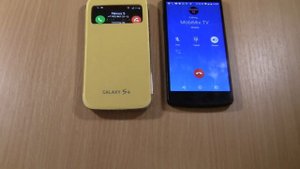 Incoming + Outgoing call at the Same Time  Samsung Galaxy S4 + LG Google Nexus 5