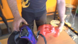 Шлем AGV краш-тест