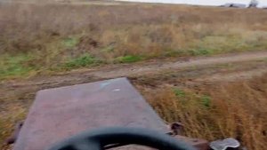 Пахота.минитрактор переломка.с раздаткой от нивы.