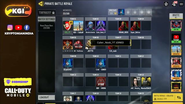 COD MOBILE GAMEPLAY LIVE INDIA // CALL OF DUTY MOBILE LIVE STREAM // CODM BATTLE ROYALE CUSTOM ROOM смотреть онлайн