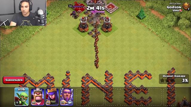 Clash Of Clans - HOLY BOMB TOWER TROLL!! (Healers w/ Gobs and the bomb tower) смотреть онлайн