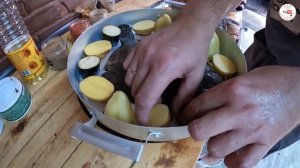КАРП ЖАРЕНЫЙ НА САДЖЕ С ОВОЩАМИ!!!