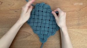 DIY | macrame teapot coaster saucer mat celtic knot | 마크라메 티포트 코스터 매트 냄비 받침