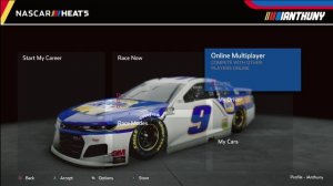 NASCAR HEAT 5 MENU and OPTIONS