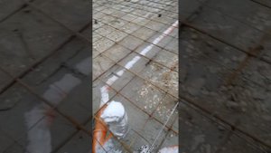 армирование плиты перекрытия в один слой, на ленточном фундаменте
