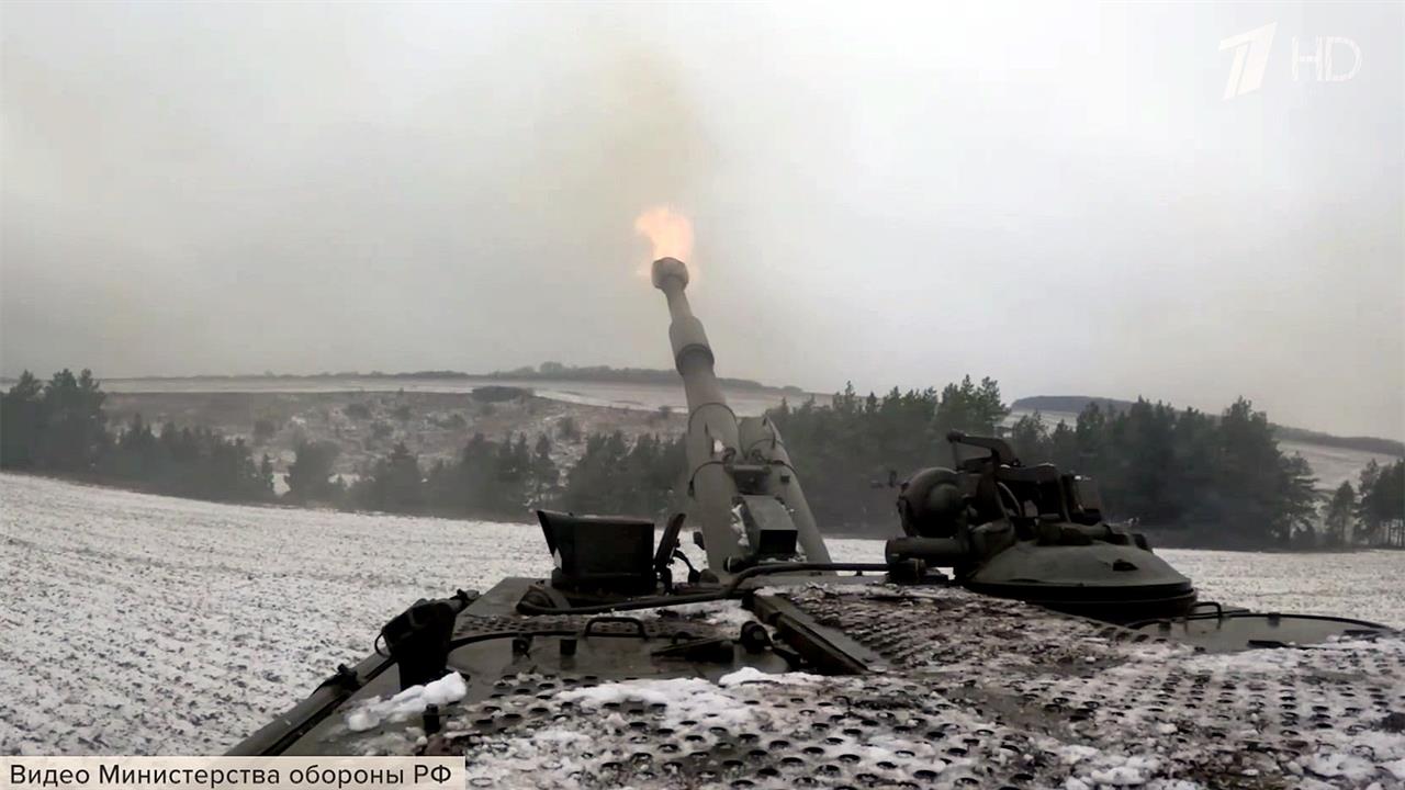 Опубликованы кадры боевой работы самоходных артиллерийских установок "Мста-СМ2" в зоне СВО