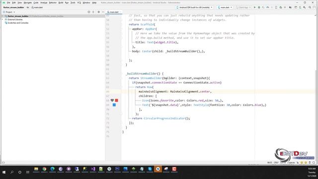 Flutter Tutorial - Stream Builder
