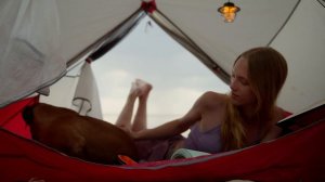 SOLO ASMR CAMPING 🏕 LONELY YOUNG GIRL🥰 AND SOUNDS OF WATER 💦