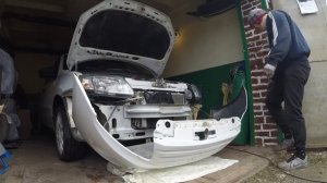 Установка LED ламп в основной свет Лада Гранта.