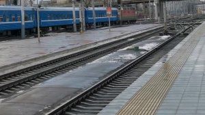 Электровоз Чс4т-601 на ст. Минск Пассажирский / Chs4t-601 At Minsk Passenger Station