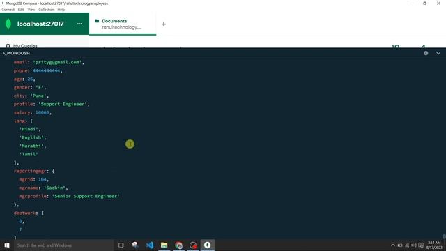 #42: $in operator in mongodb | Value In Array Comparison Query Operator | MongoDB Tutorial Hindi