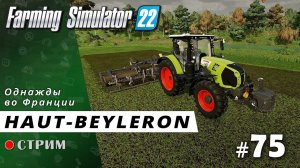 Farming Simulator 22 ● Карта Haut-Beyleron / стрим #75