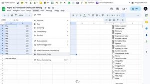 Google kalkylark 1- fyll i och redigera celler