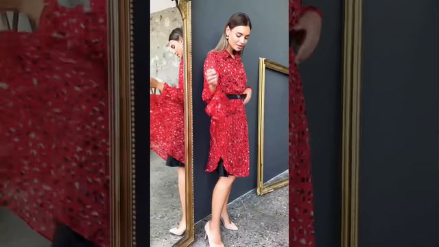 Летящее платье миди из шифона| Fall 2021 RITINI смотреть онлайн