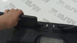 Облицовка потолка (травмазащита) Нива 2121, 213, 214  с плафоном приора, черная под кожу