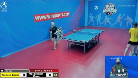 Тараник Елена 1-3 Оробинская Юлия Восток 5 WINCUP 02.01.22 ПрямаяТрансляция Зал3