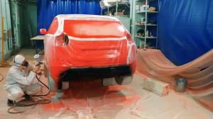 Нанесение полимочевины. Автомобиль LADA XRAY на Белой Башне