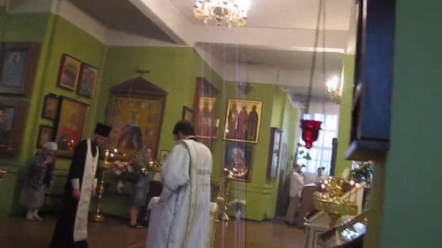 Фрагмент литии на Всенощном бдении накануне Вознесения Госоподня. 16 мая 2018 г.
