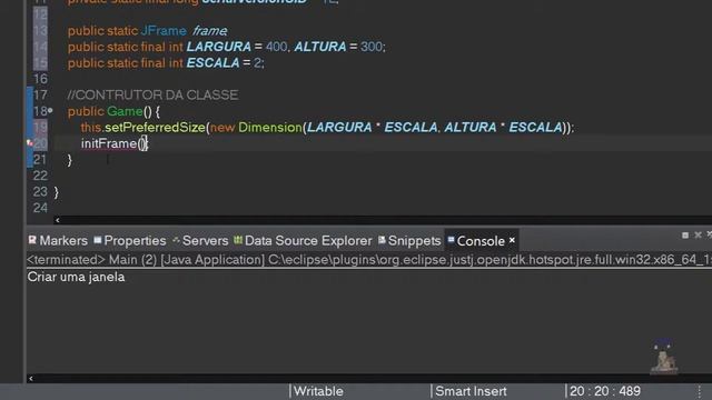 JavaGames2D #5 - Criando a Janela do Jogo - JFrame смотреть онлайн