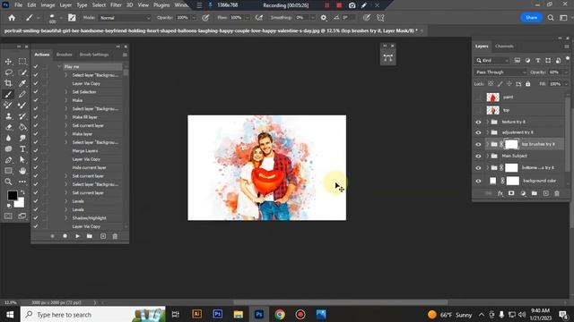 Memorial Portrait Photoshop Action смотреть онлайн