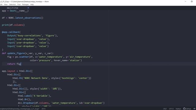 MetPy Mondays #221 - Adding Interactivity with Dash Callbacks смотреть онлайн