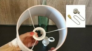 ✨ Светильник из бутылки своими руками✨ Мой вариант декора.