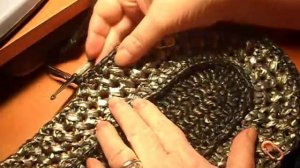 Вязание овального коврика из полиэтиленовых пакетов.  Ряды 8-10