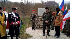 Открытие памятника партизанам в Поворотном