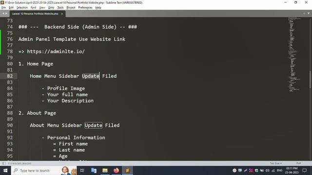#1- Introduction | Laravel 10 Personal Portfolio Website | Laravel 10