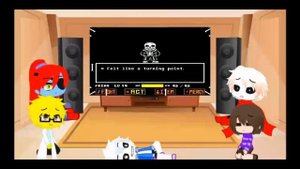 Undertale react to Hard Mode Sans By FDY