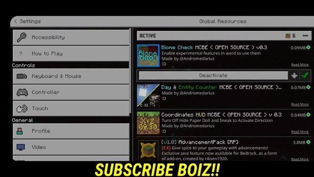 Minecraft pe day counter, coordinates HUD , Biome check addon for mcpe || day counter mod for mcpe