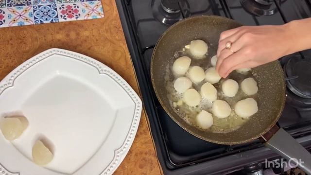 Вкусные гребешки на сковороде , самый лучший и быстрый рецепт !!!