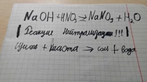 Реакция нейтрализации.Химия.