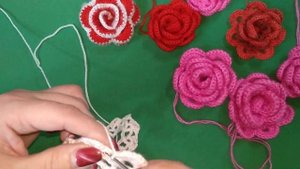 Как связать Розу - МК цветок Розы / DIY  Crochet rose, Tuturial Crochet Flowers