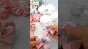 Белые бантики ручной работы