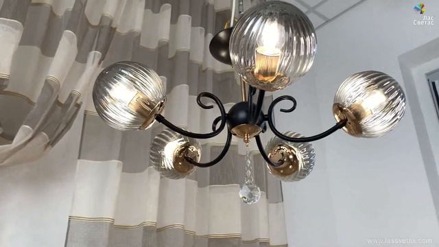 Люстра Лас Светас 78813/5 FGD+BK. смотреть онлайн