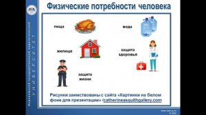 Культура безопасности и базовые потребности человека