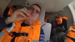 Общесудовая тревога в море. Посадка в шлюпки.