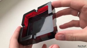 Заливаю смолой фотобумагу. Интересная идея для пепельницы с принтом российской группы