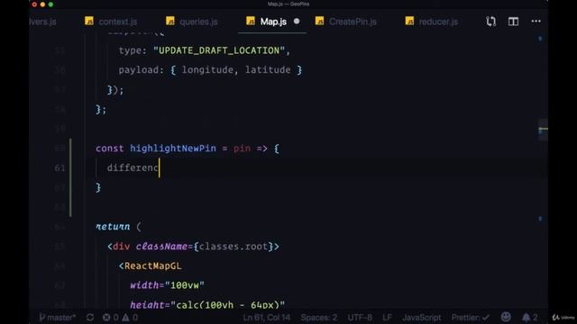 25 Highlighting Newly Created Pins #react #node #js #Graphql смотреть онлайн