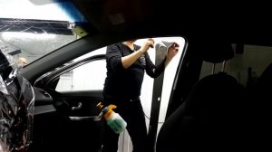 KIA RIO полоска на  лобовое стекло