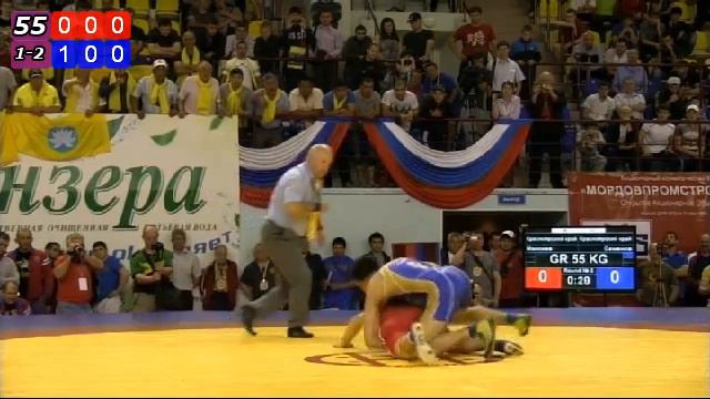 Манкиев - Семенов. ЧР по греко-римской борьбе 2012 смотреть онлайн