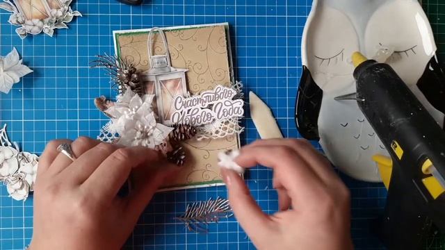 Новогодняя открытка с фонариком. Мастер-класс смотреть онлайн