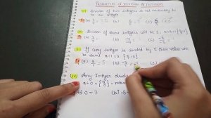 Integers || Part 4 || Division of Integers || Rules and Properties of Division of Integers & exampl