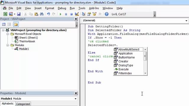 Excel VBA - How to Get Folder using Folder Picker Dialog Box смотреть онлайн