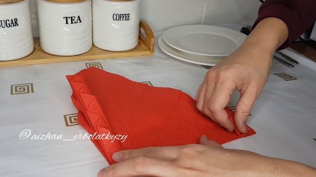 САЛФЕТКИ. Салфетка сәндеу. Сервировка салфеток