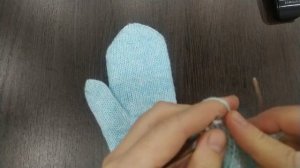 Варежки индийским клином. Подробное описание. Свяжет даже новичок.